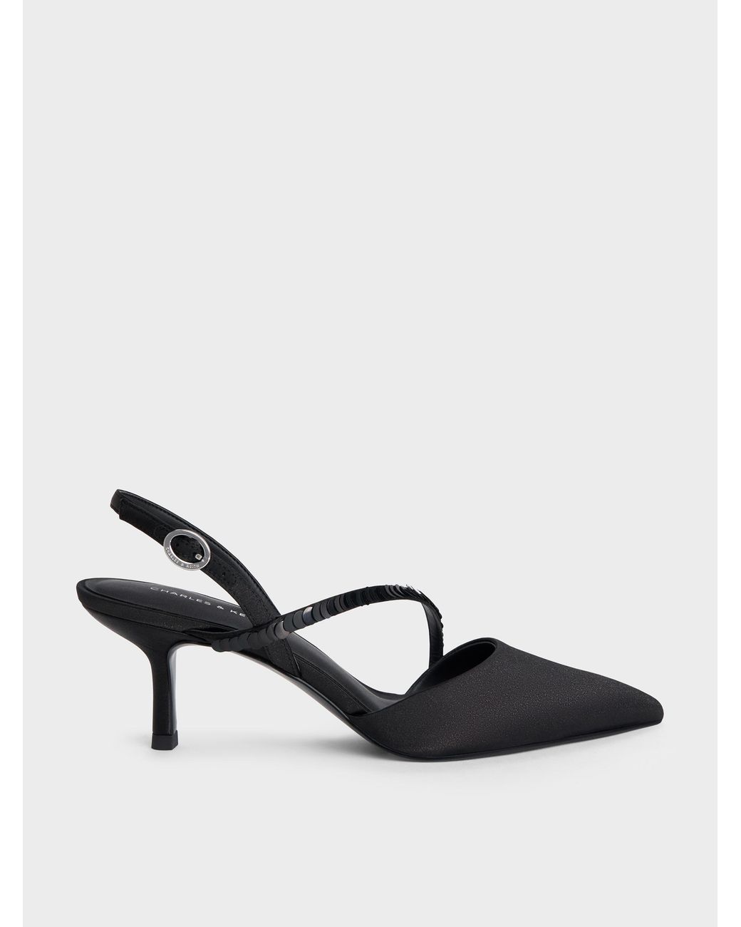 Charles & Keith Multicolor Briella Sequinned Slingback Pumps