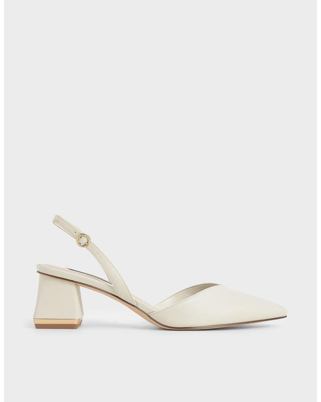 Charles & Keith Electra Recycled Polyester Toe-loop Heeled Sandals in Pink  | Lyst