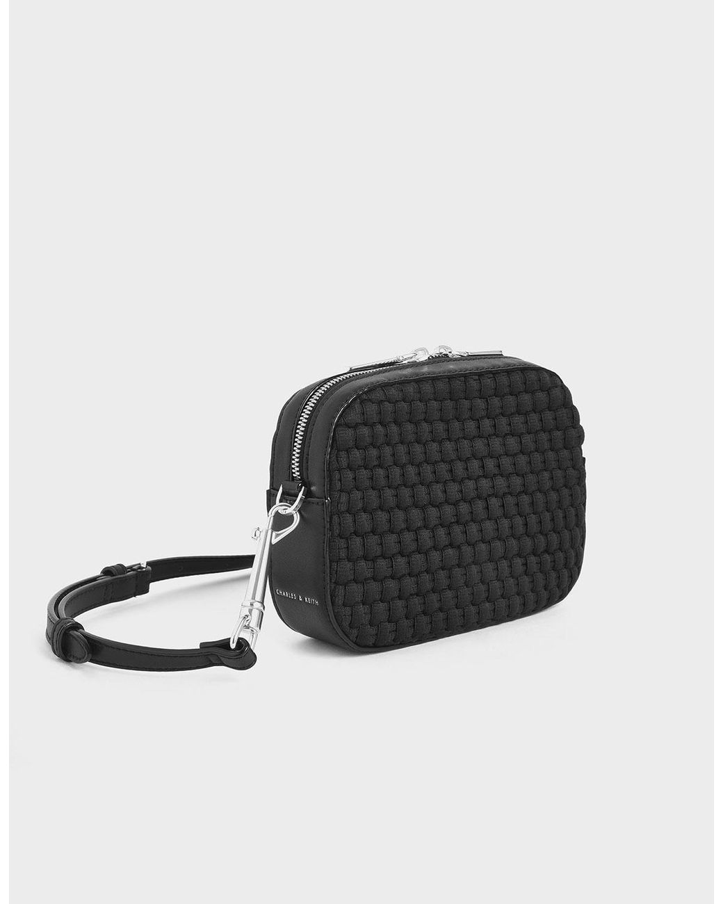 charles and keith nylon strap crossbody bag