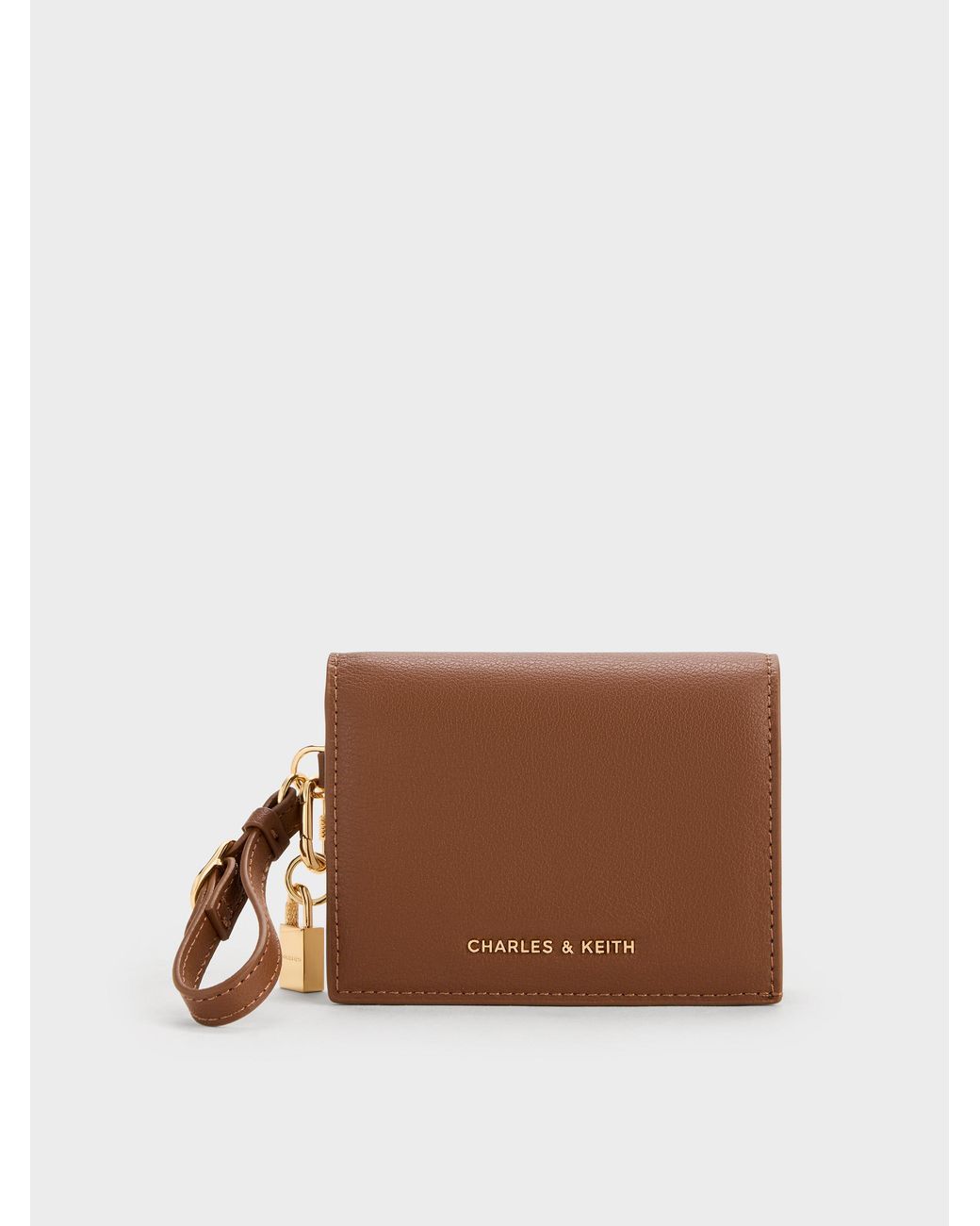 Charles & Keith Brown Scottie Small Wallet