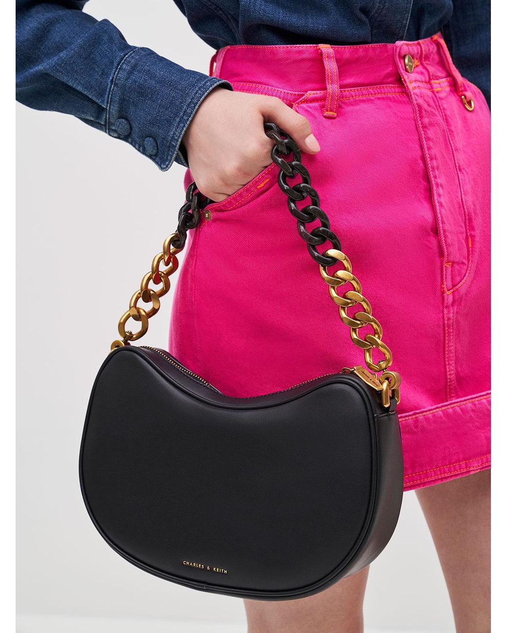 Charles \u0026 Keith Sonnet Curved Shoulder 