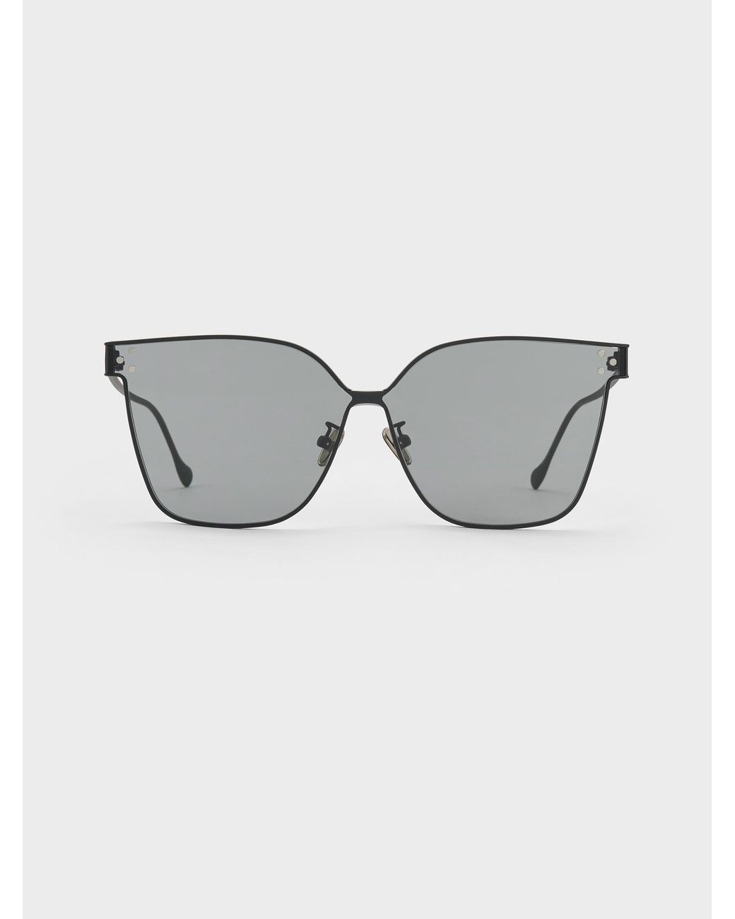 Charles & Keith Gray Ginny Butterfly Sunglasses