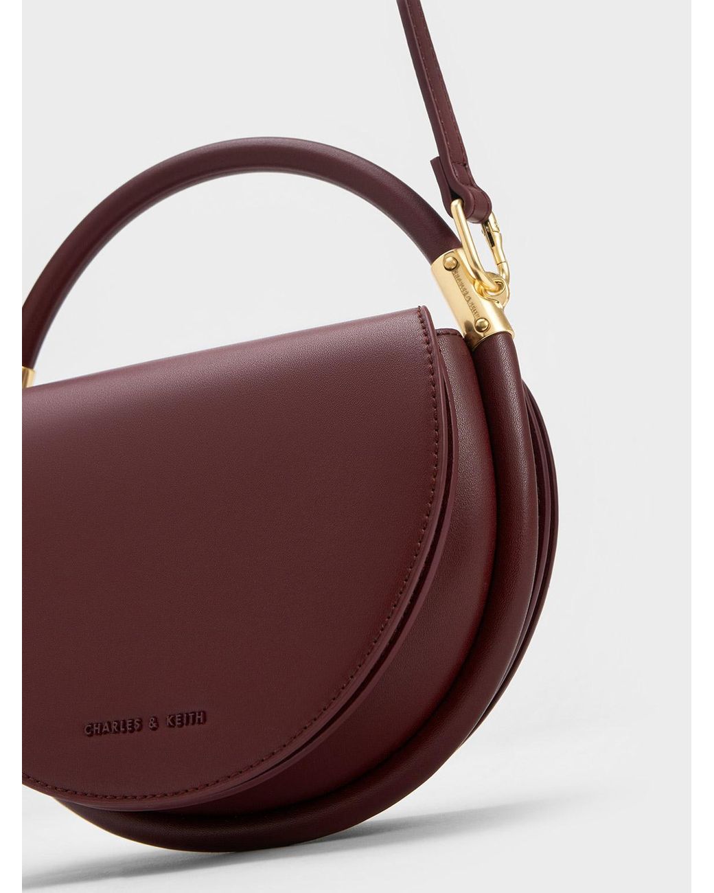 Charles Keith Lara Circle Handle Bag in Purple Lyst