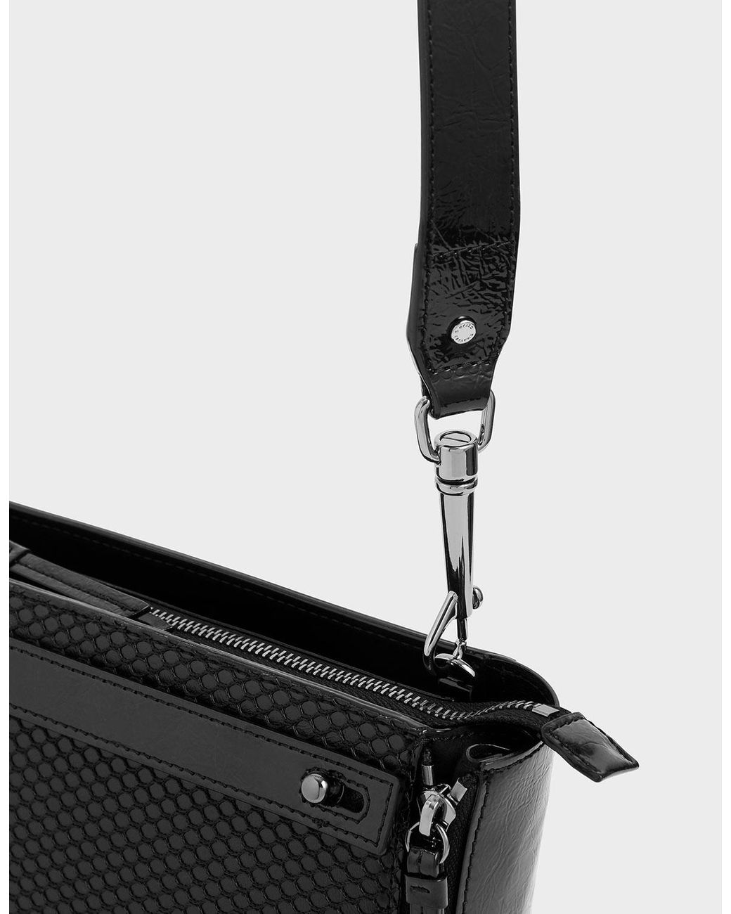 black rectangle crossbody bag
