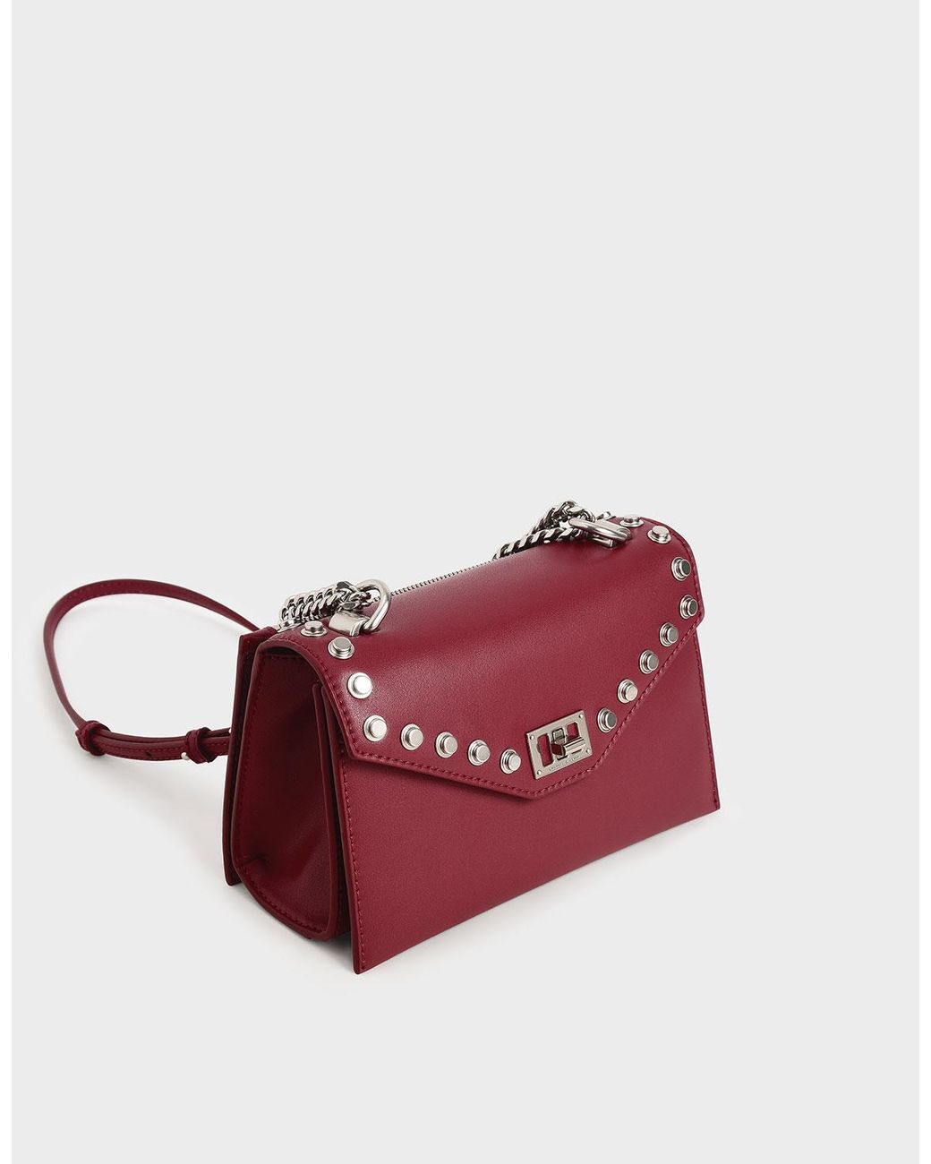 charles and keith studded bag