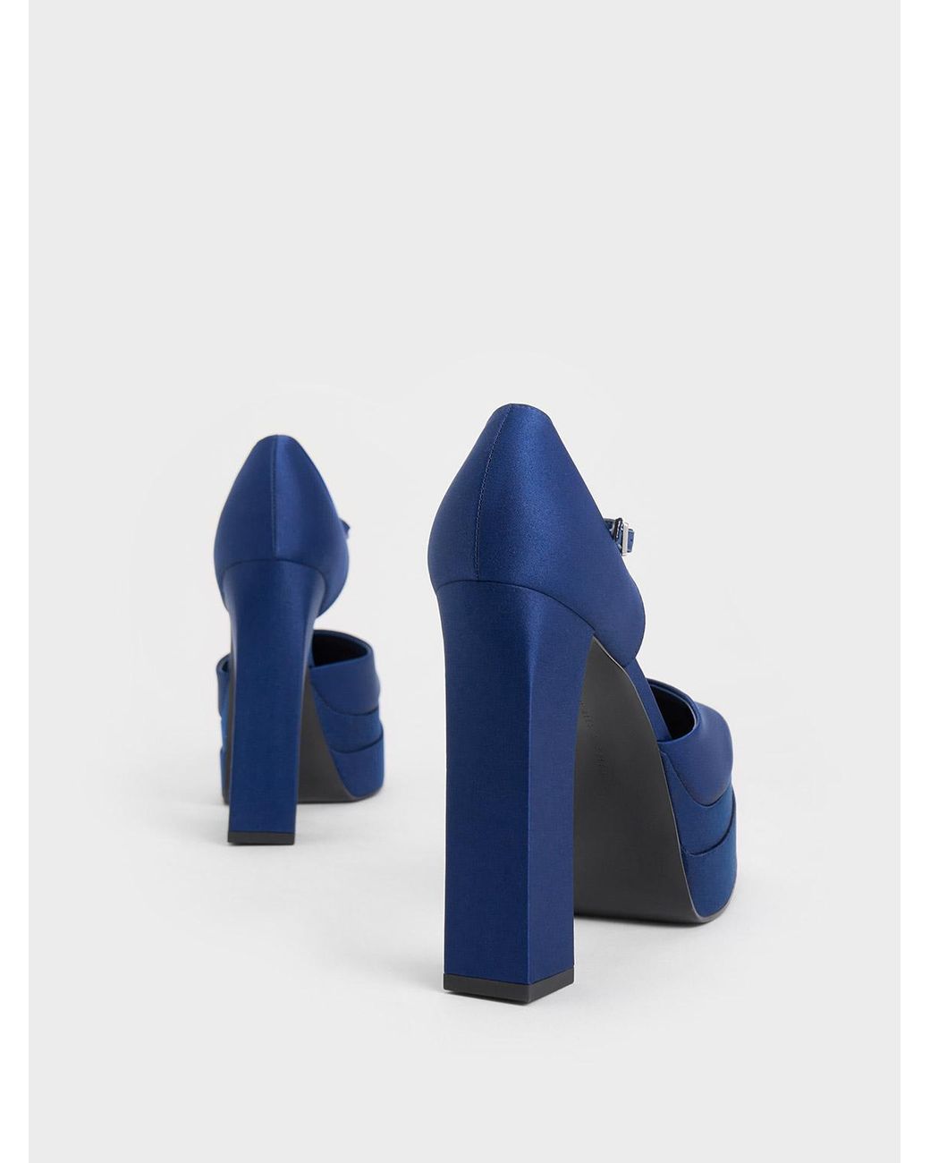 Dark blue platform on sale heels