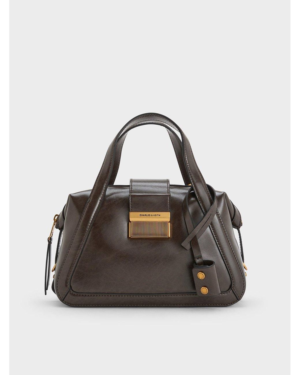 Charles Keith Charlot Bowling Bag in Black Lyst