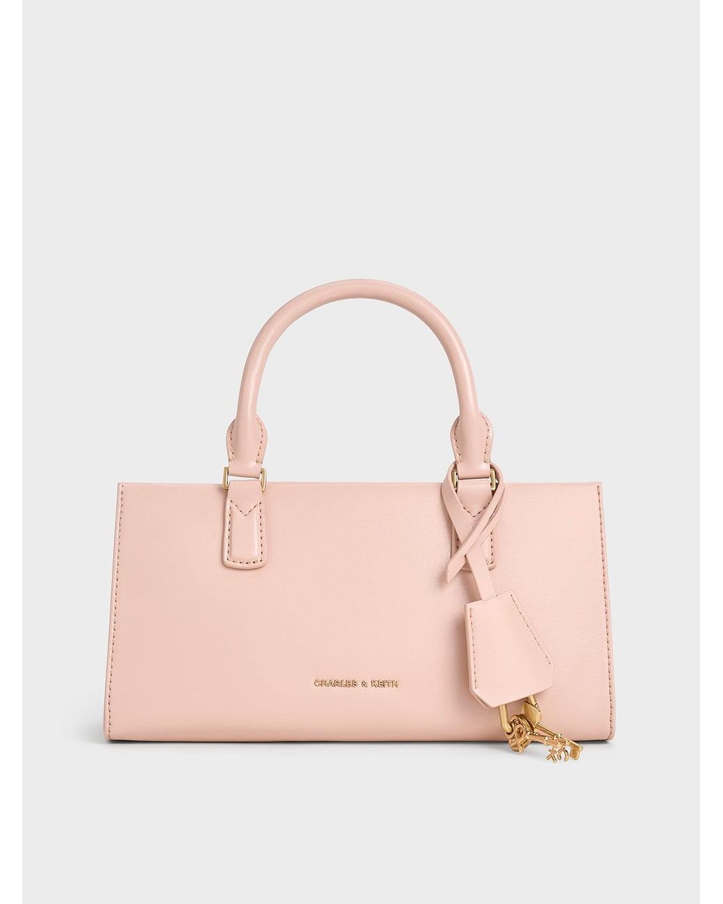 Charles & Keith Pink Kerry Top Handle Bag