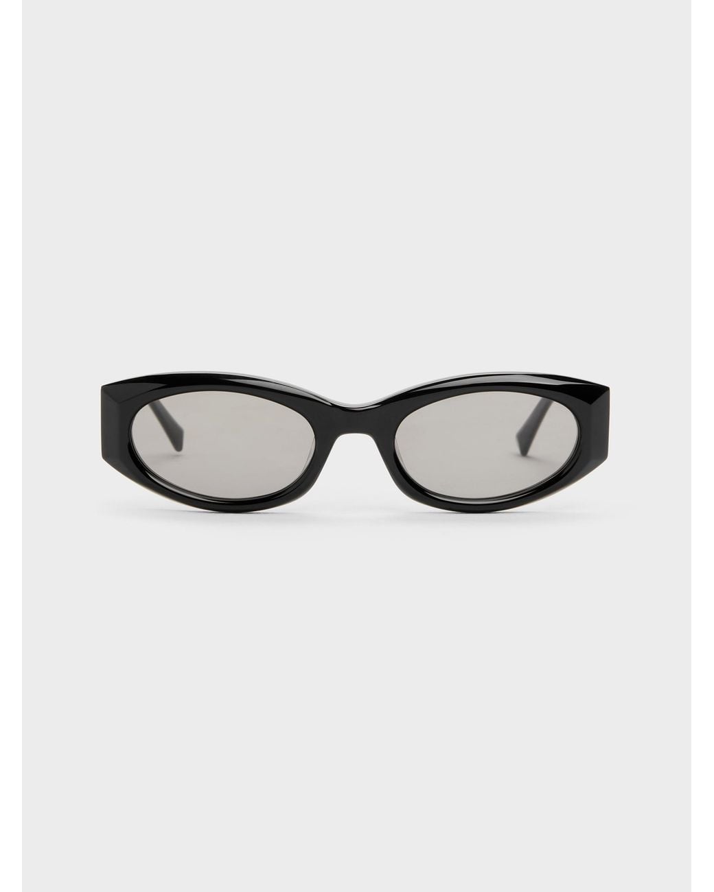 Charles & Keith Black Aubrey Oval Sunglasses