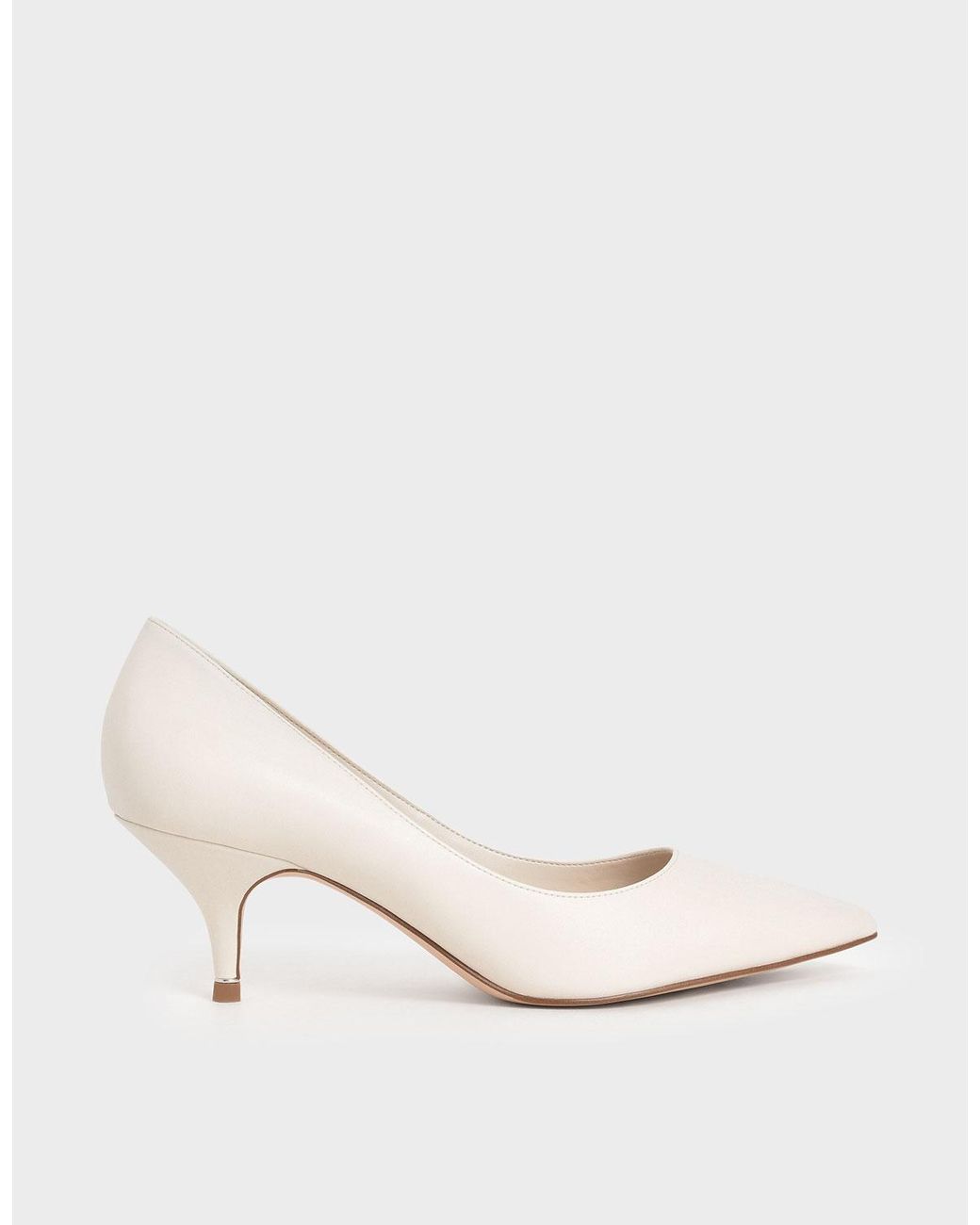 Charles & Keith Classic Pointed Toe Pumps in Chalk (Natural) Lyst