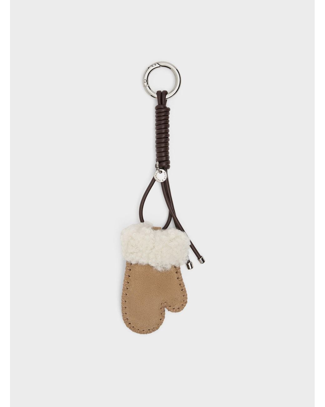 Charles & Keith White Cosima Mitten Charm