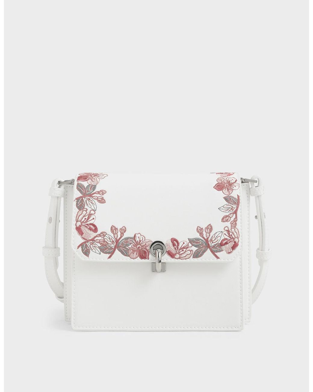 charles and keith floral bag