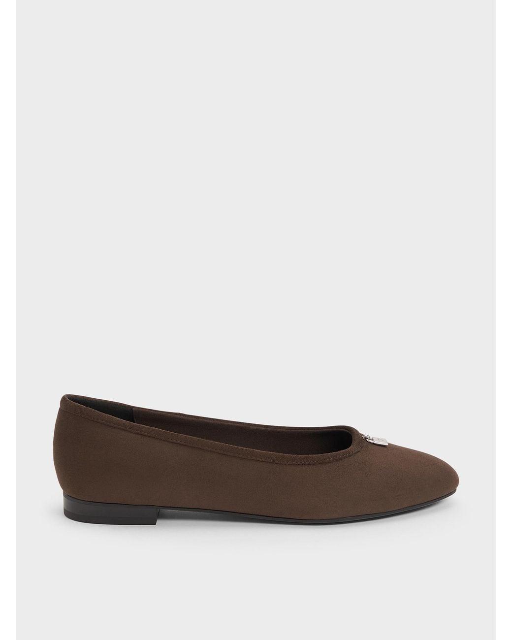 Charles & Keith Multicolor Griselda Faux Suede Ballet Flats