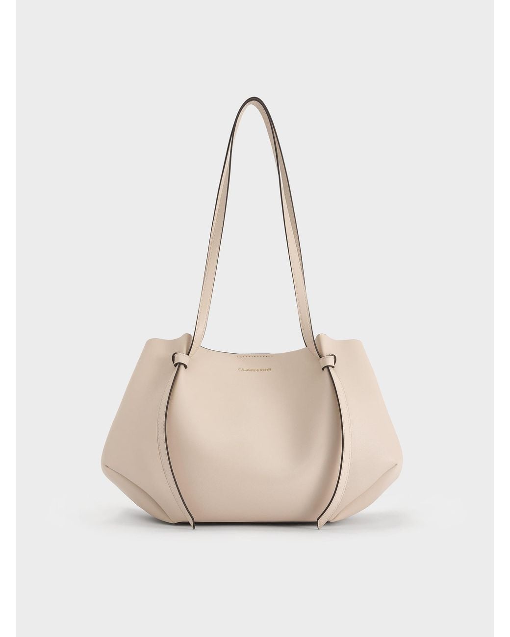 Charles & Keith Natural Calla Tote Bag