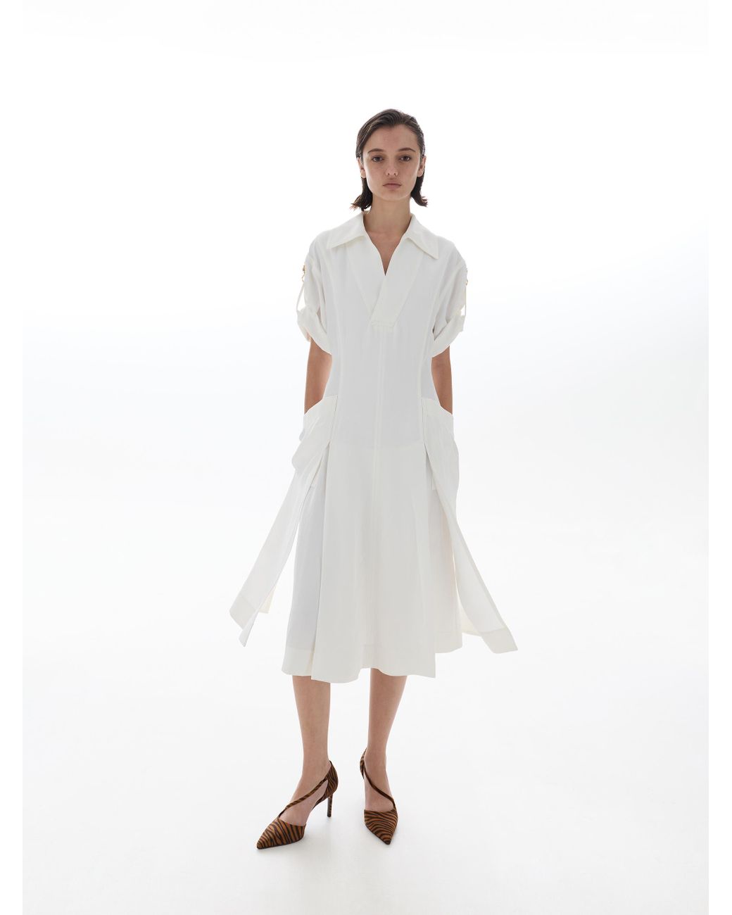 Charles & Keith Multicolor Zebra-Print Asymmetric D'Orsay Pumps