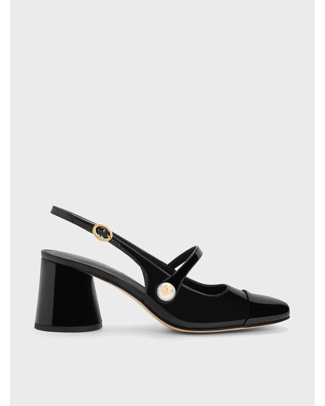 Studded pointed slingbacks charles on sale keith