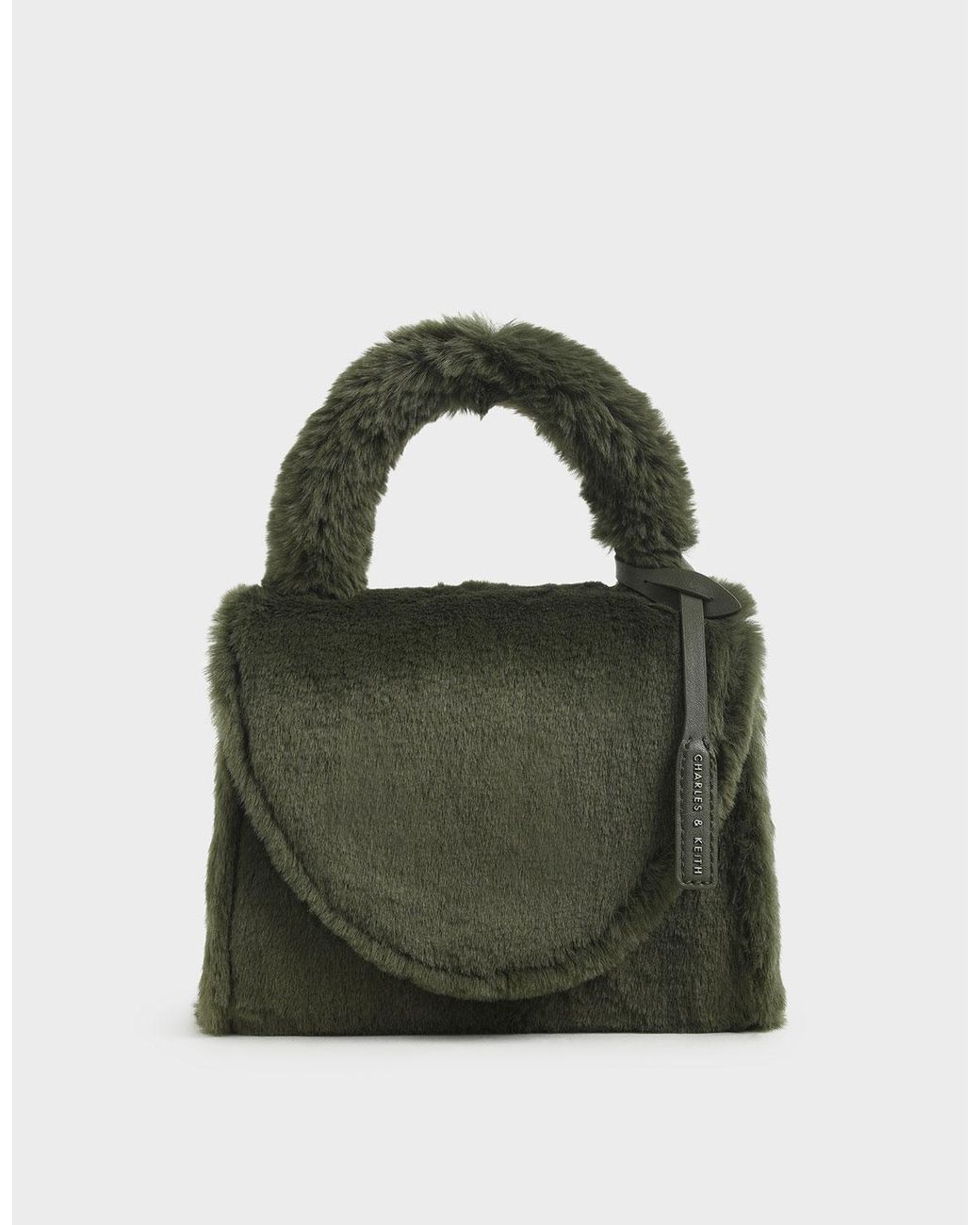 charles and keith olive green bag