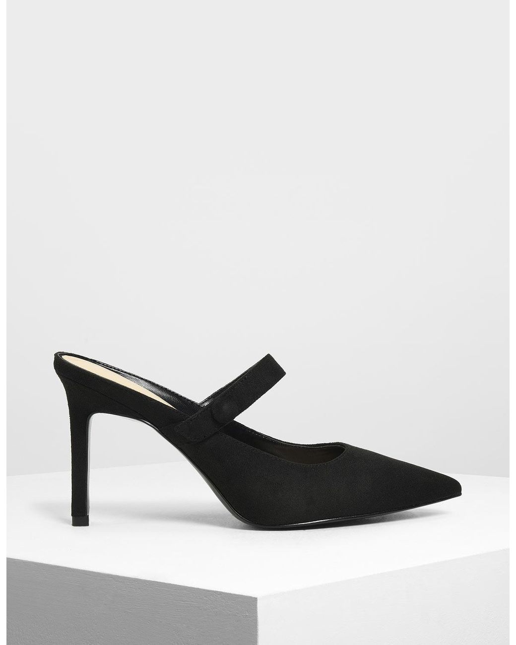Charles & Keith Mary Jane Mules in Black - Lyst