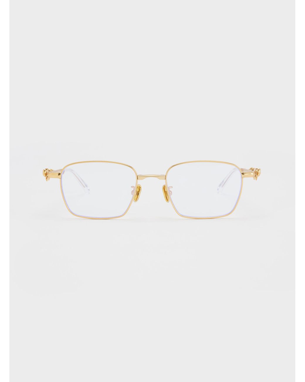 Charles & Keith Multicolor Paige Clear Rectangular Sunglasses
