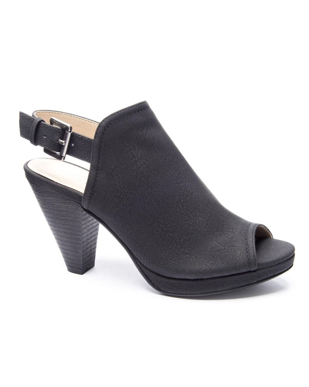 chinese laundry peep toe bootie