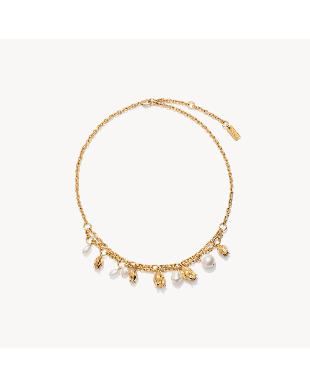 Collier Tulip Chloé en coloris Metallic