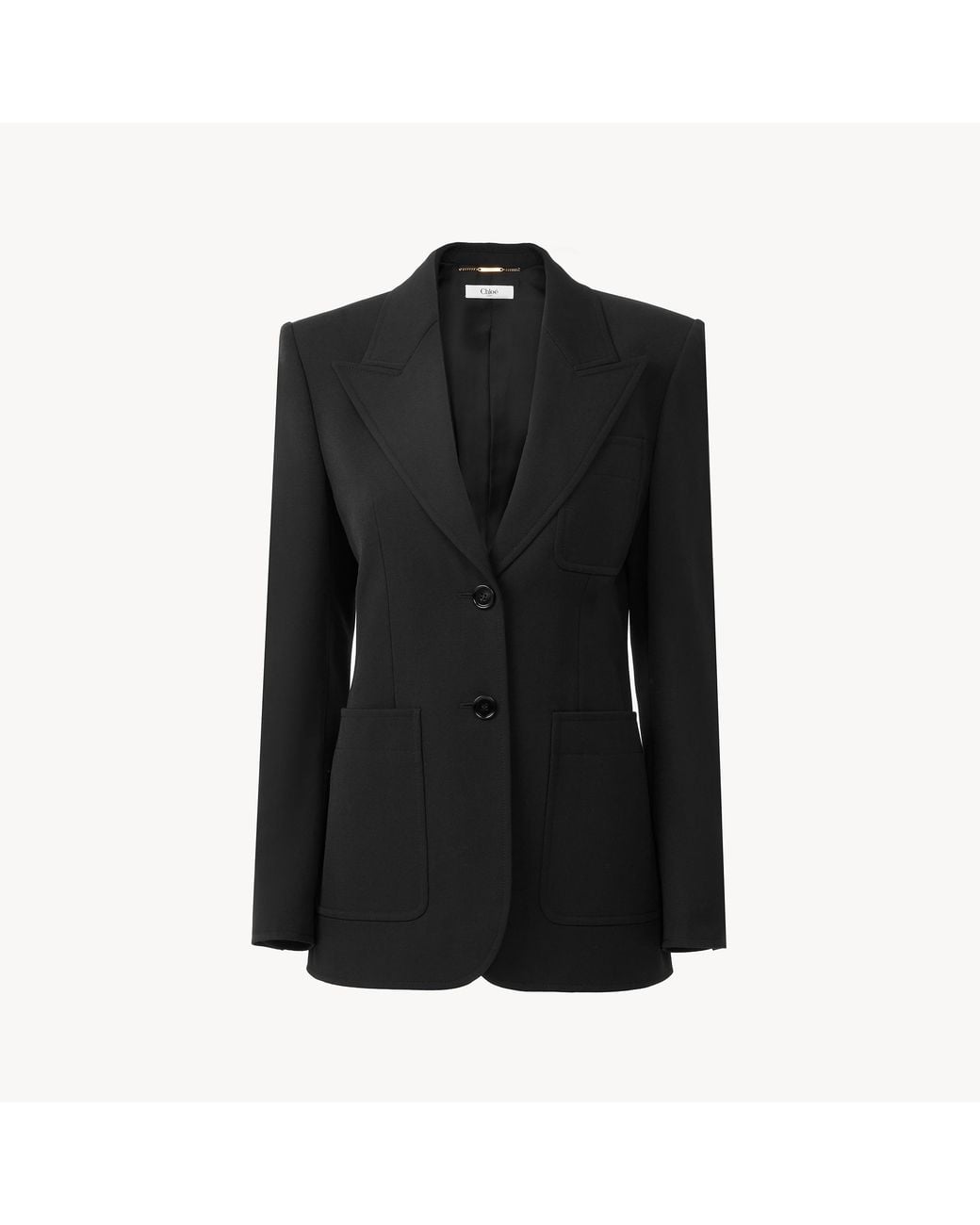 Chloé Black Single-Breasted Tailored Jacket
