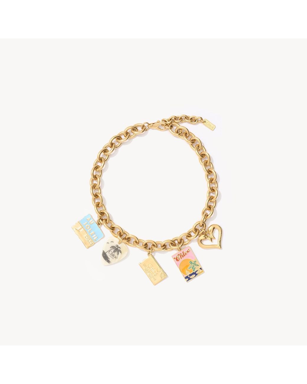 Collier Postcards Chloé en coloris Metallic