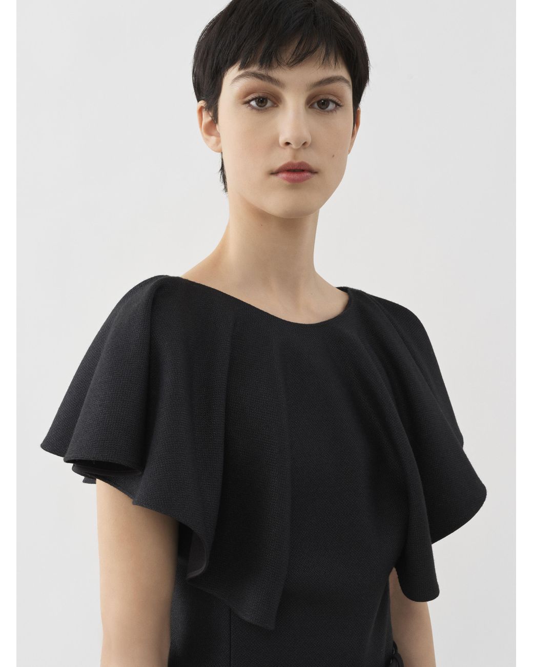 Chloé Silk Wingsleeve Top in Black Lyst