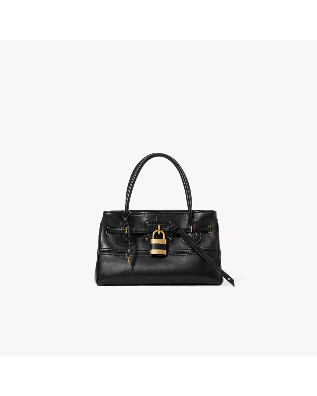 Chloé Black Small Paddington Sling Top-Handle Bag