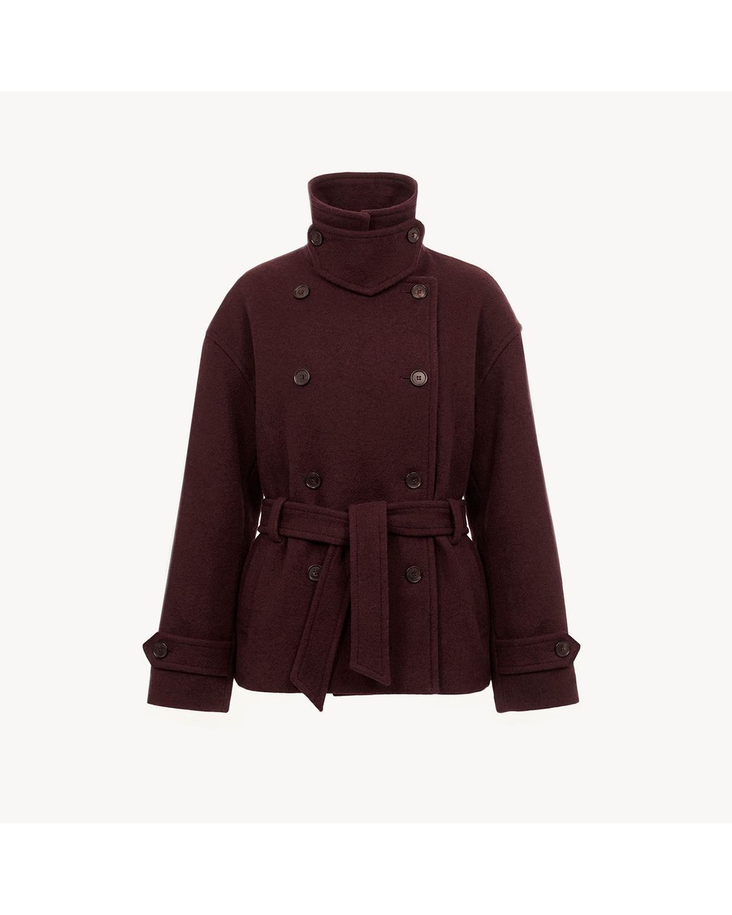 Chloé Purple Double-Breasted Short Coat