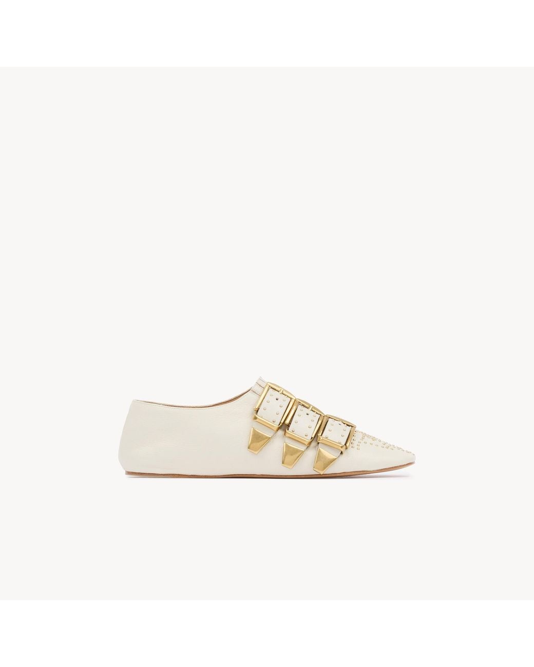 Chloé White Susanna Slippers