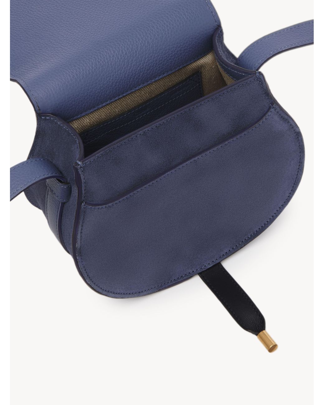 Chloé Small Marcie Saddle Crossbody Bag - Blue
