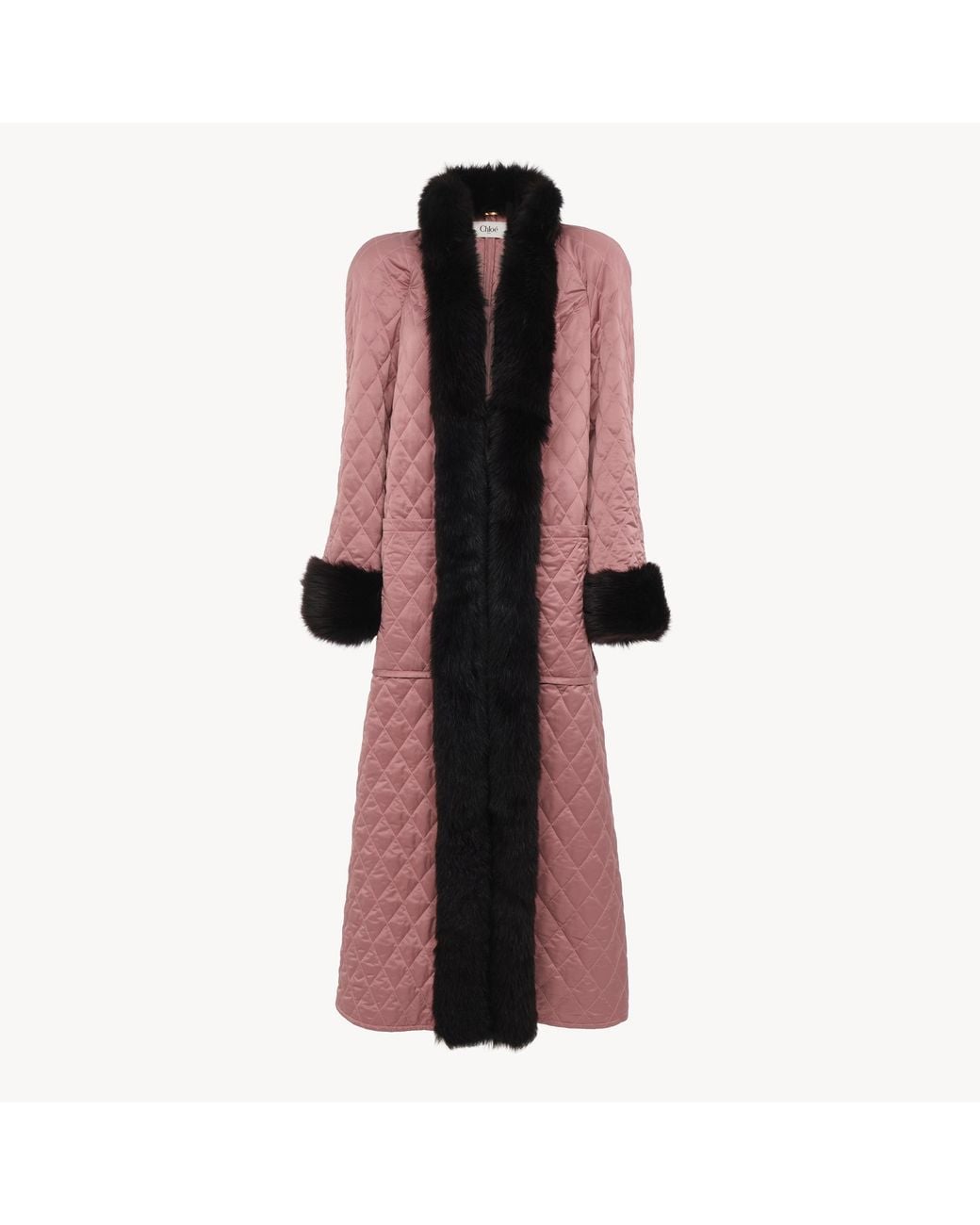 Chloé Red Long Hybrid Coat