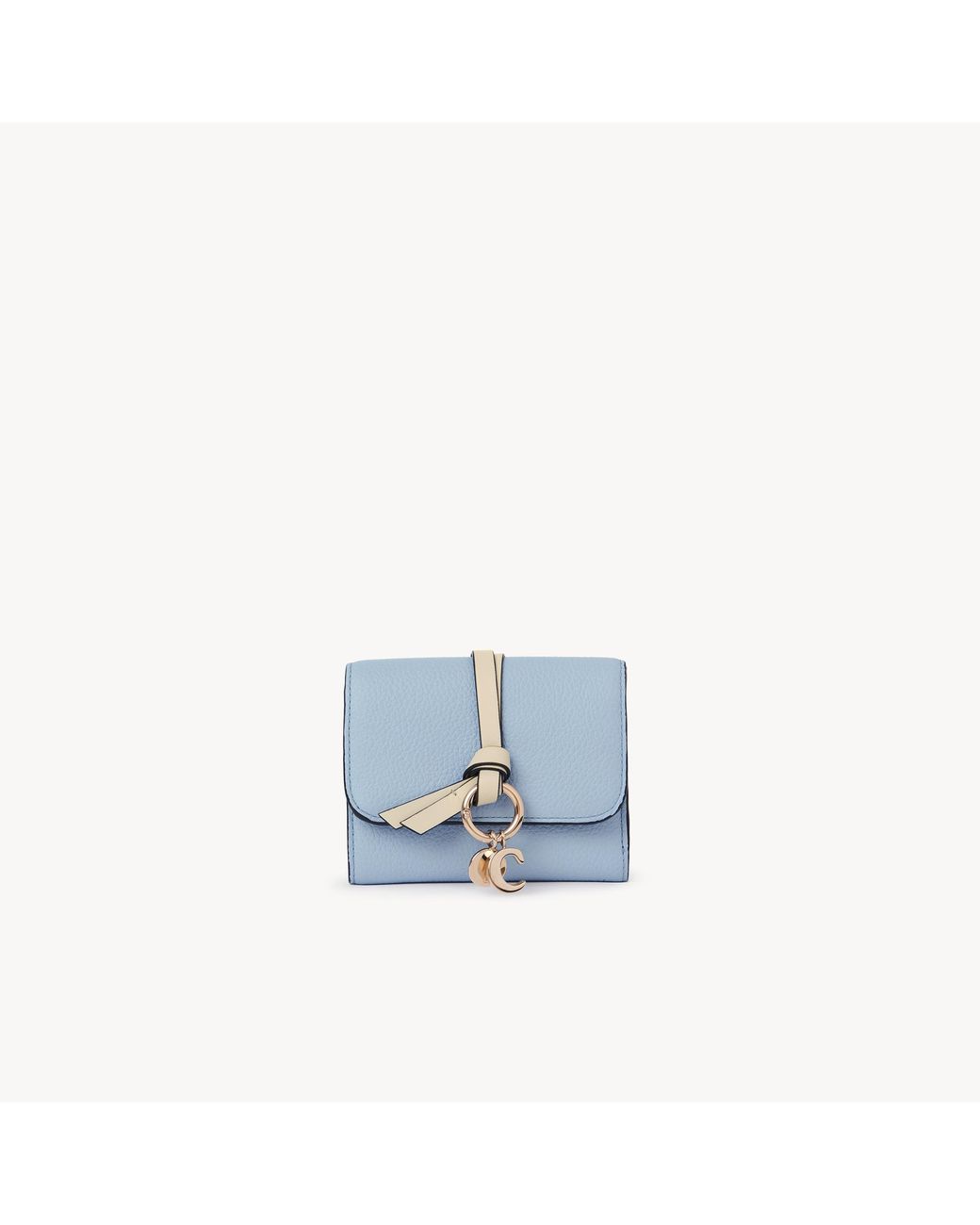 Chloé Blue Small Alphabet Tri-Fold