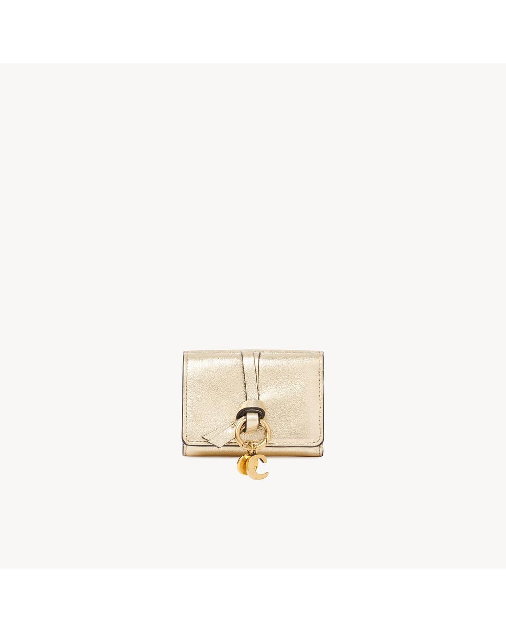 Chloé Natural Mini Alphabet Tri-Fold