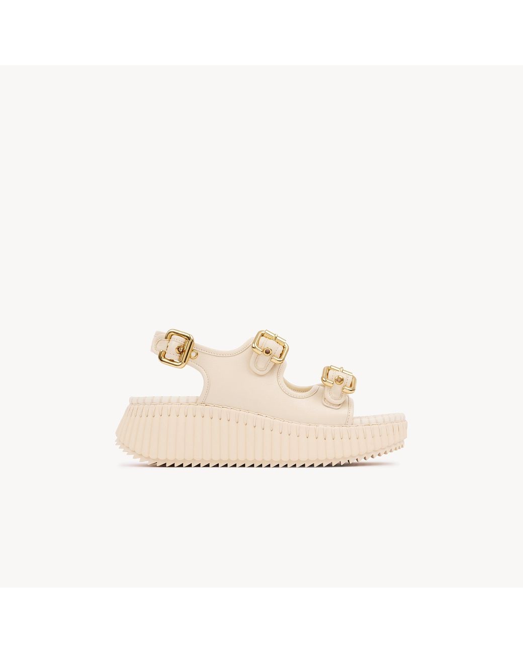 Chloé Natural Nama Wedge Sandal
