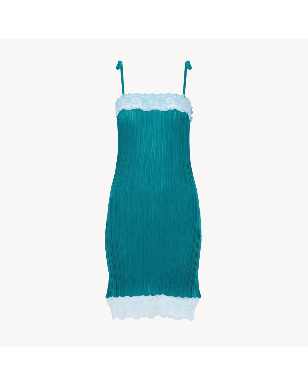 Chloé Blue Sleeveless Fitted Mini Dress