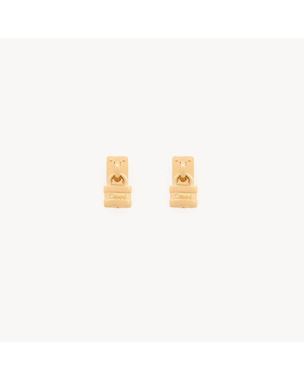 Chloé Metallic The Mini Paddington Earrings