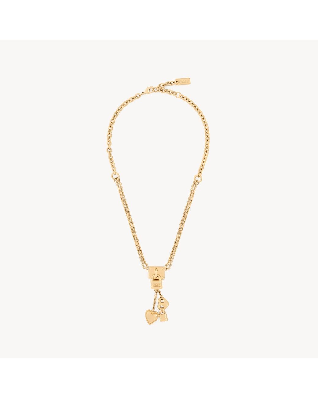 Collier Mini Paddington Chloé en coloris Metallic
