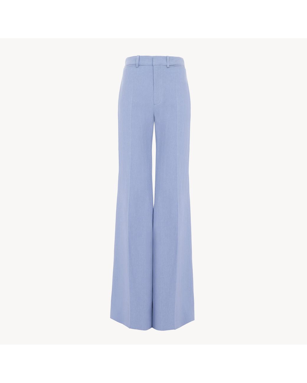 Chloé Blue Flared High-Rise Trousers