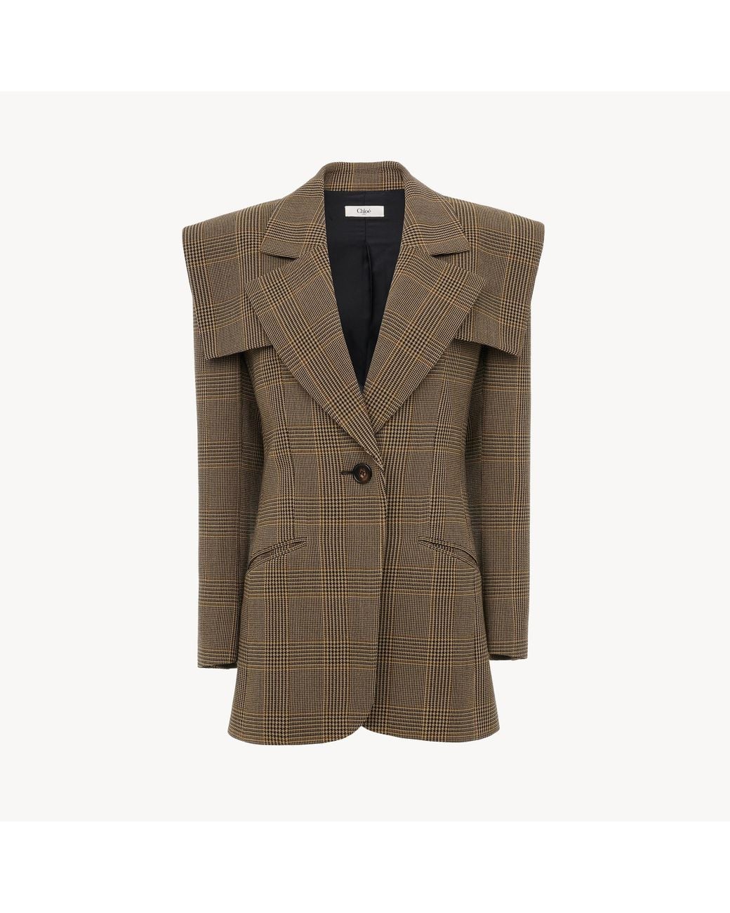 Chloé Green Single-Breasted Tailored Jacket