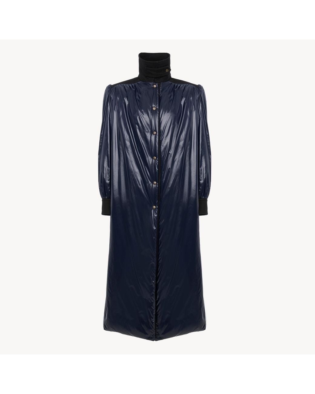 Chloé Blue Long Utilitarian Coat