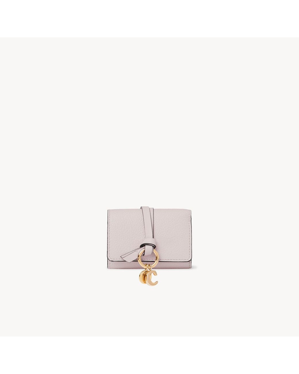Chloé White Alphabet Mini Tri-fold Wallet