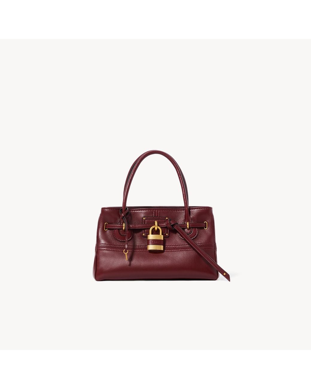 Chloé Red Small Paddington Sling Top Handle Bag