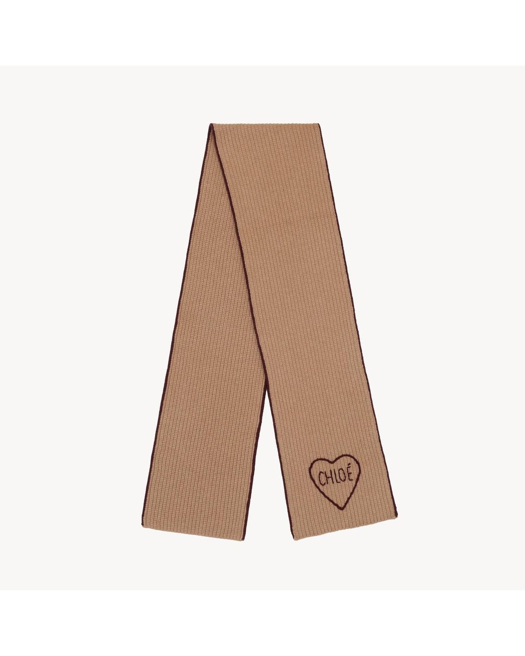 Sciarpa Encoeur di Chloé in Brown