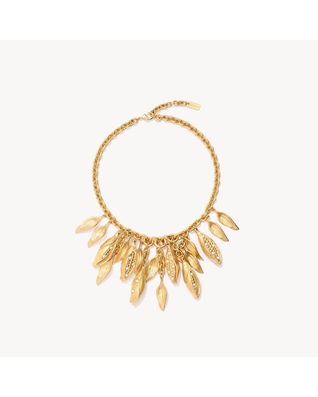 Collier Corn Chloé en coloris Metallic