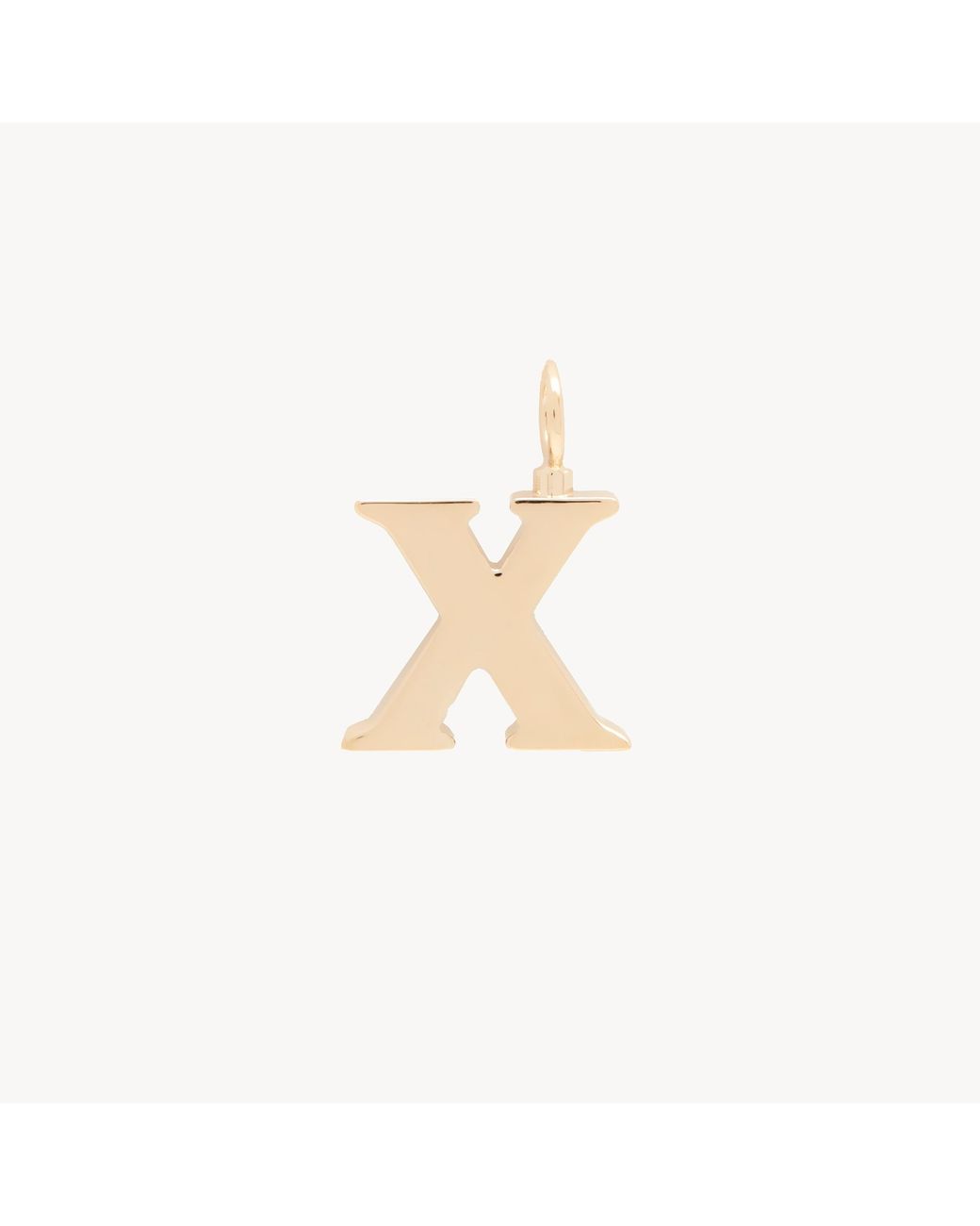Chloé White Alphabet Letter X Charm