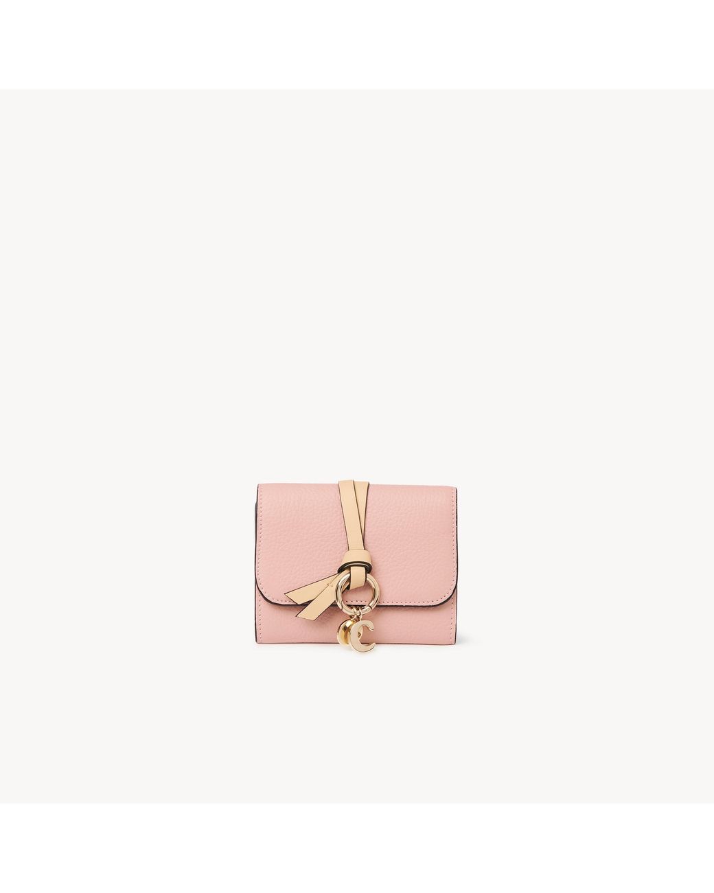 Chloé Pink Small Alphabet Tri-Fold