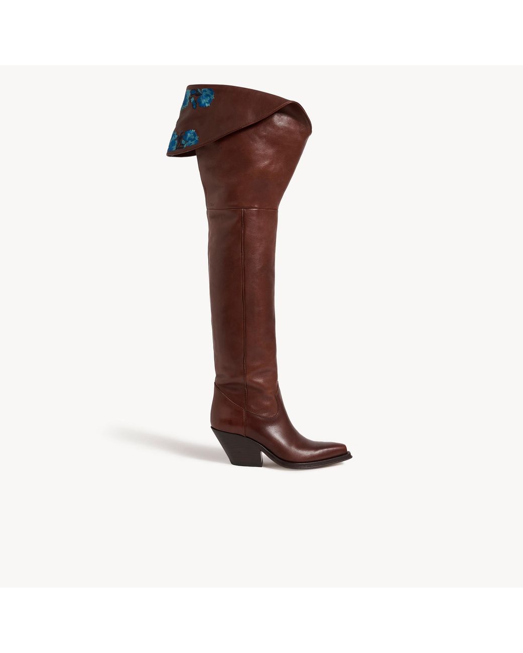 Chloé Brown Azelan Thigh High Boot