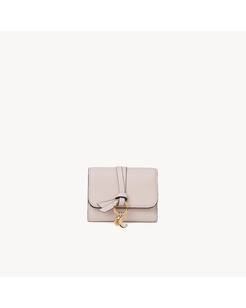 Chloé White Small Alphabet Tri-Fold